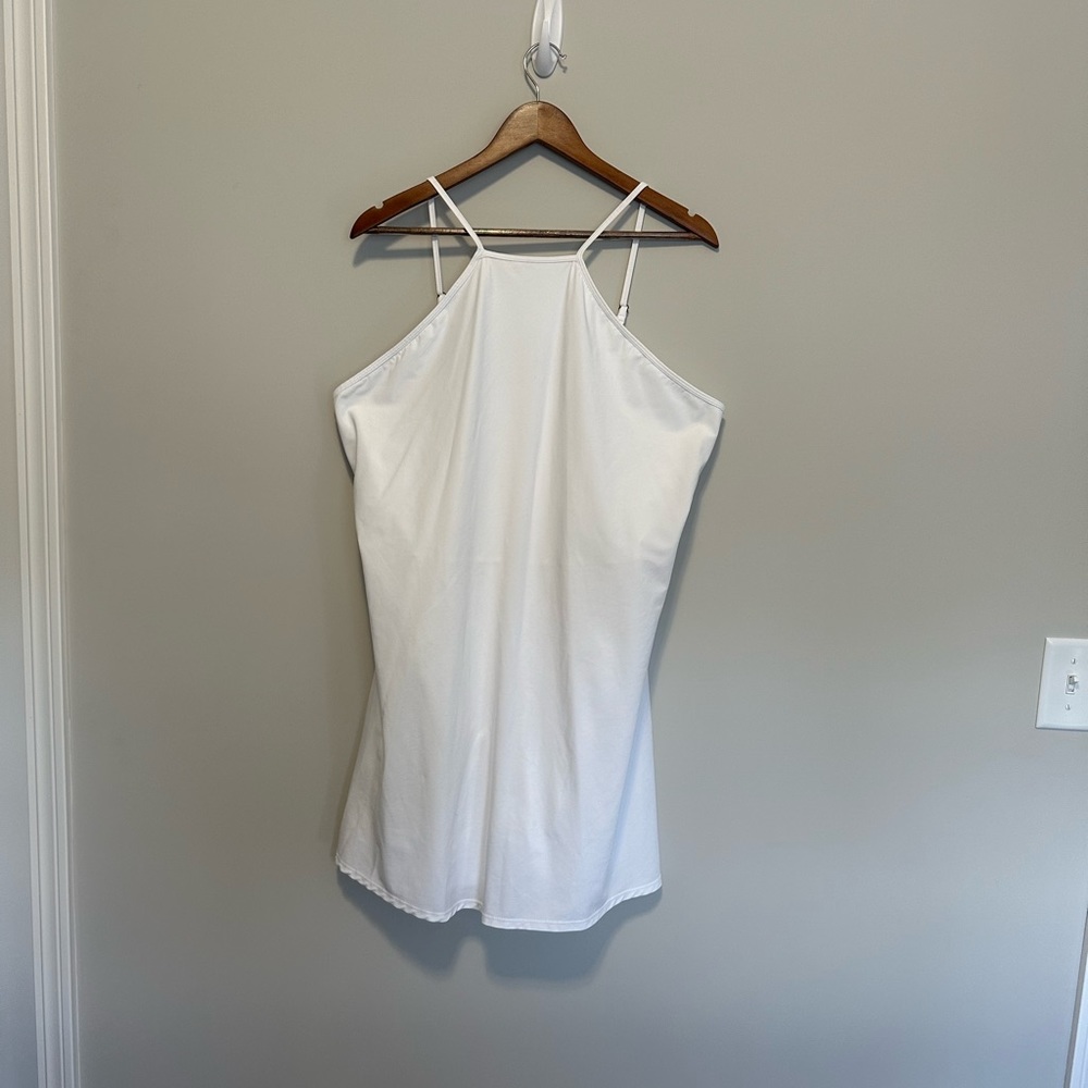 Abercrombie & Fitch White Halter Neck Sleeveless Athletic Mini Dress Size XXLT